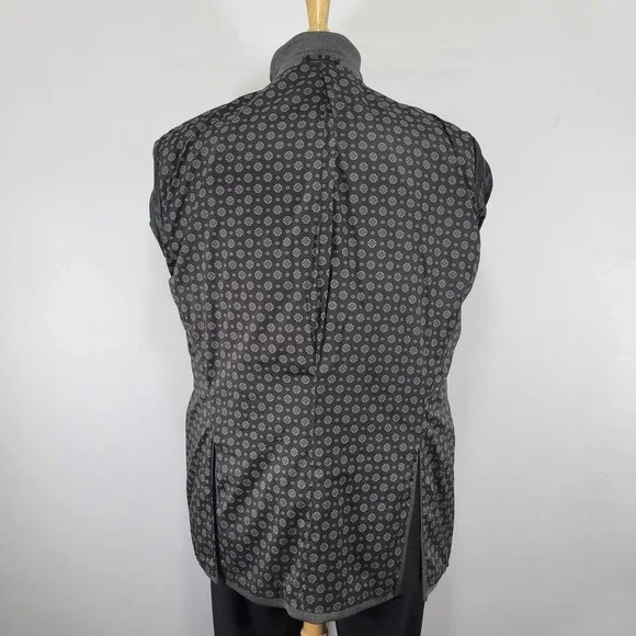 Chaps Men's Sport Coat Blazer Two‎ Button Charcoal Gray Polyester Blend Sz 48L